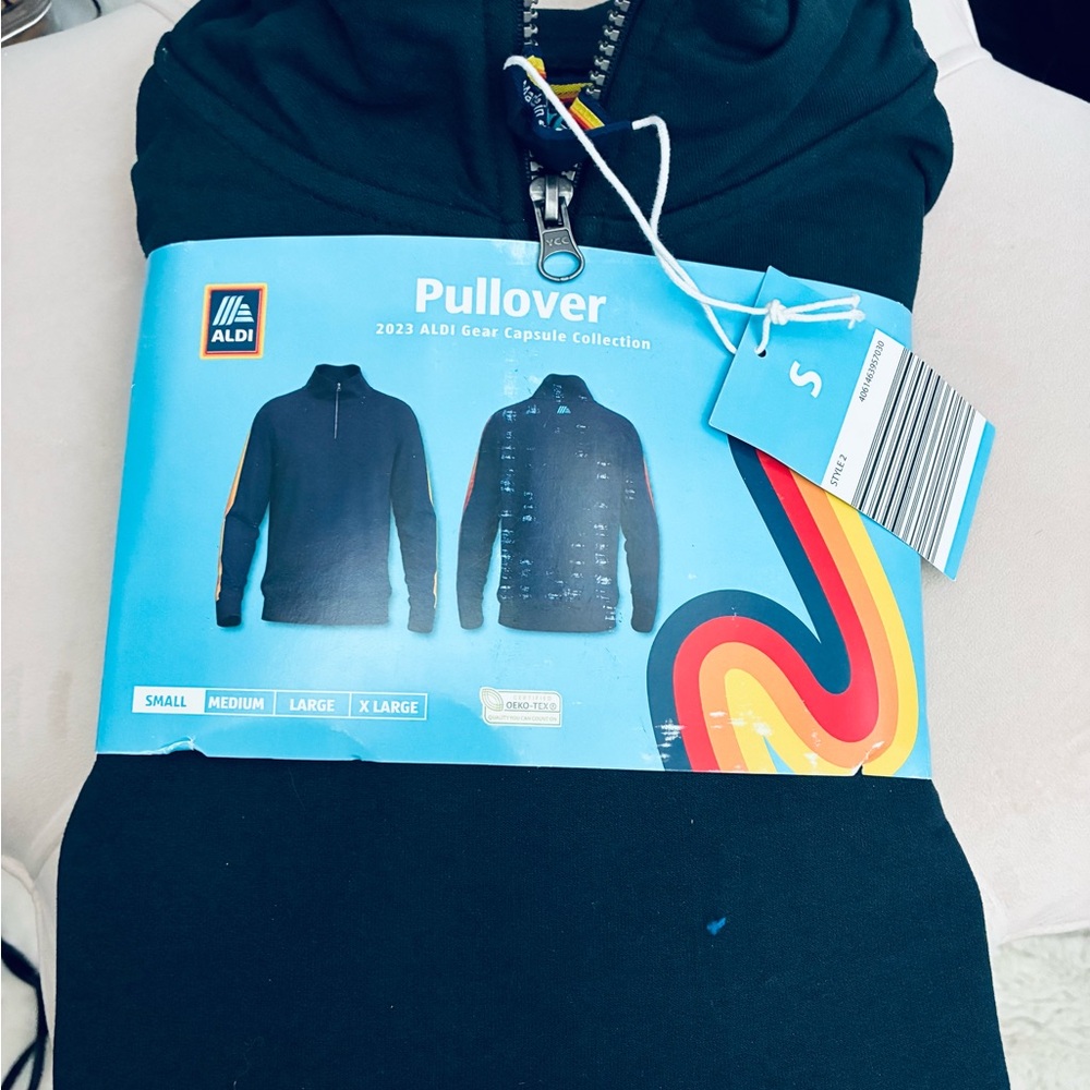 Aldi Black Quarter Zip Pullover